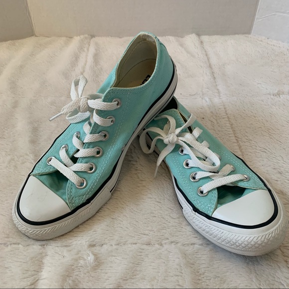 Converse Shoes - Teal Low Top Converse Sneakers